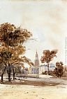 Thomas Shotter Boys St Alphage Church From The Park, Greenwich painting